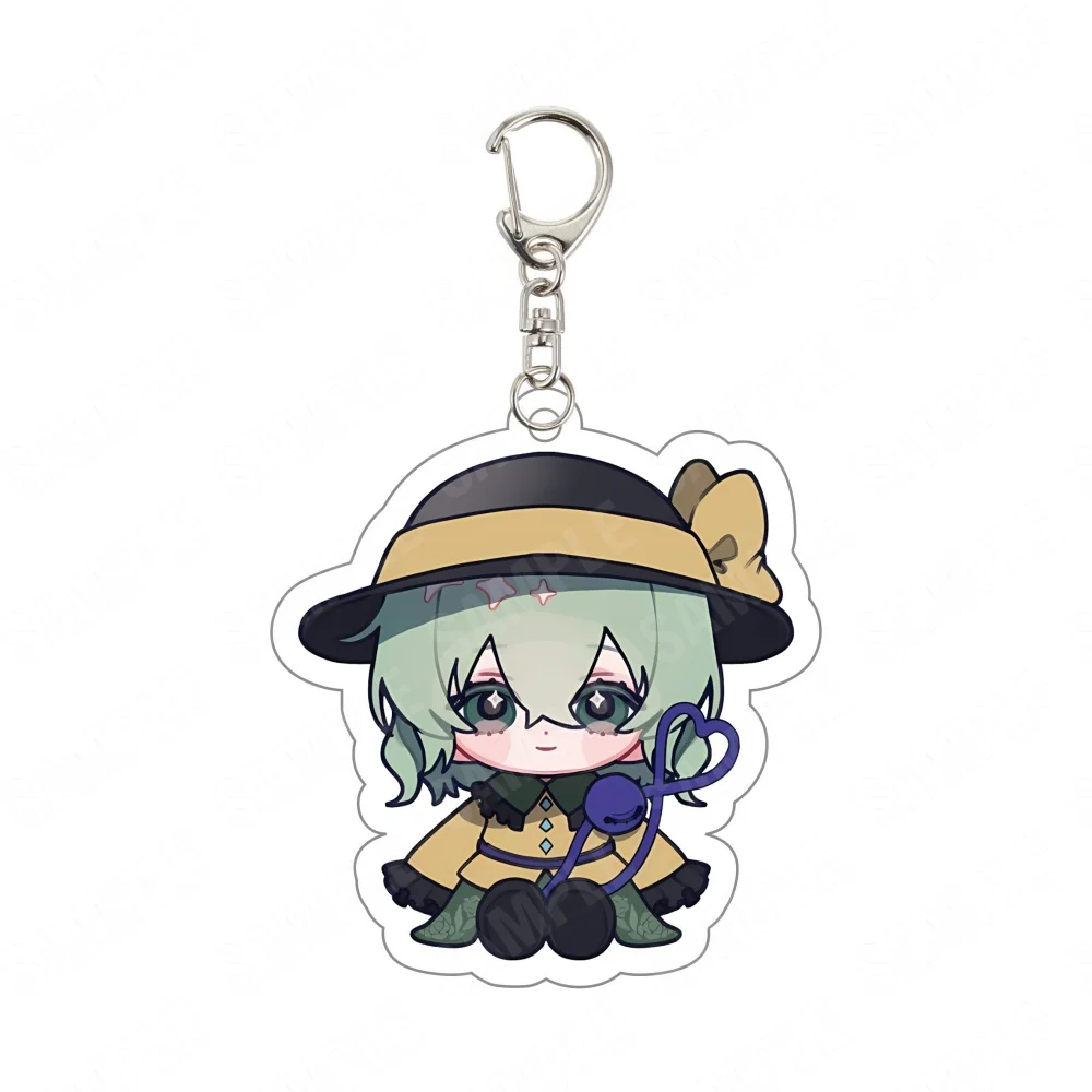 Anime Touhou Project 6CM Acrylic Keychain Reimu Cirno Alice Chibi Plush‑style Character Charm Fan Collectible Daily Gift
