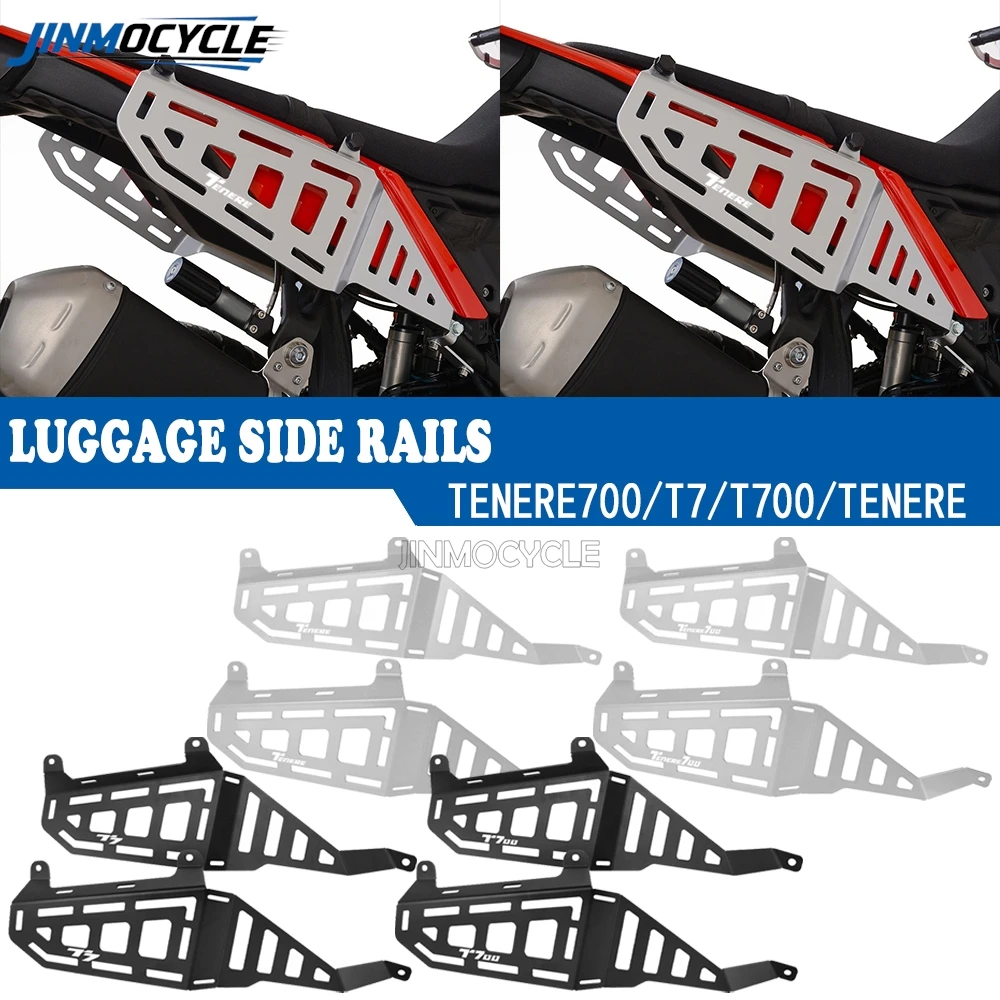 

For Yamaha Tenere 700 World Raid Luggage Racks T7 / T700 2020-2023 2024 Tenere700 Side Carrier Side Rack Saddlebag Support Racks