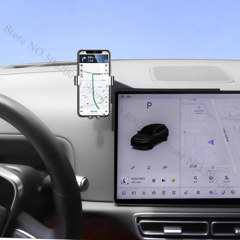 For Li Auto (Lixiang) i6 i8 L6 L7 L8 L9 MEGA Special Car Screen Phone Holder Wireless Charging Stand Navigation Support Bracket