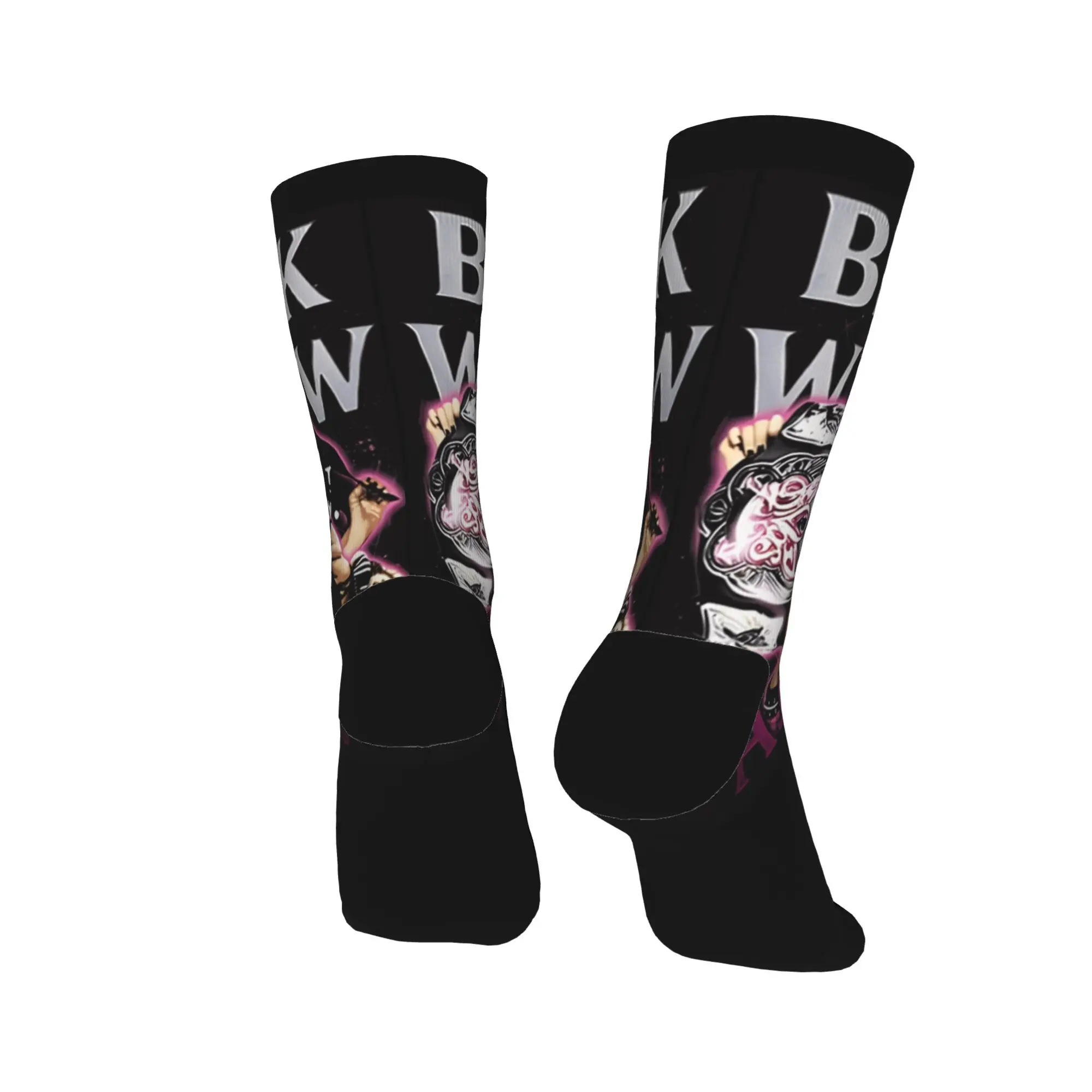 AJ Lee Wrestling Divas  Stockings  Elegant Socks Men Comfortable Socks Winter Outdoor Pattern Non Slip Socks Gift