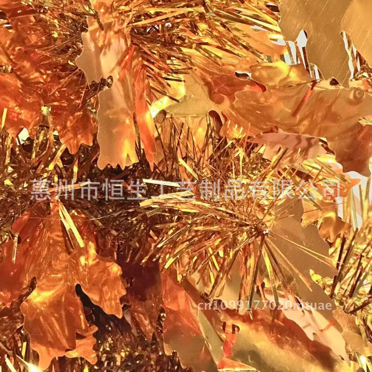 Thanksgiving Golden Maple Leaf Tree 15-Inch Height 12-Inch Width Christmas Home Desktop Decorations American Style Plastic