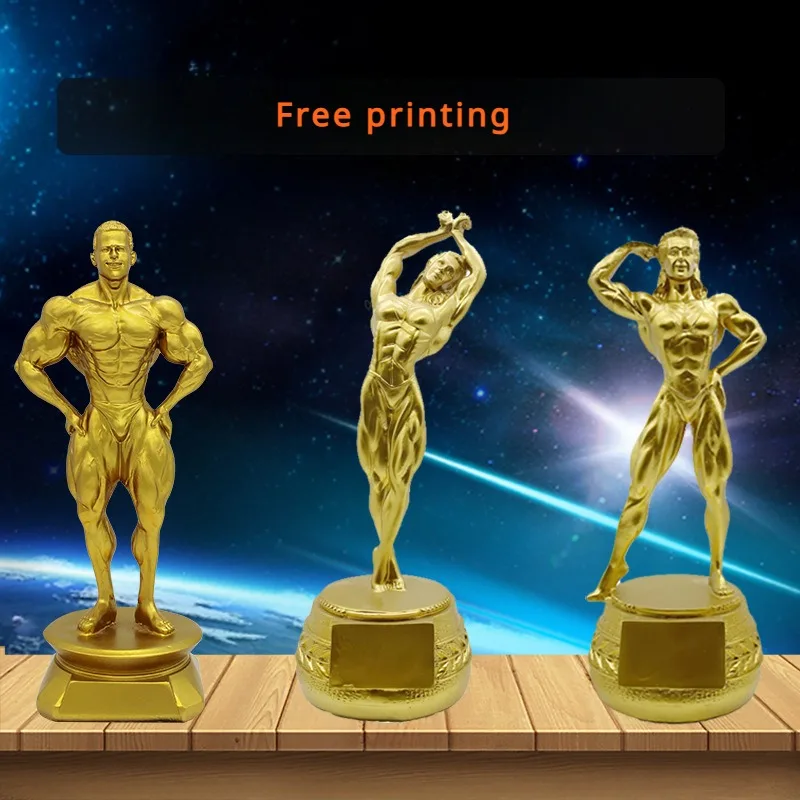 Fitness Fitness Sports Competition Trophy, a Number of Trophy Models, Fitness Model Decoration