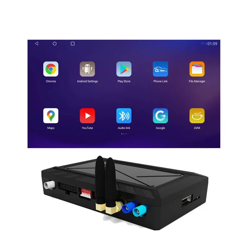 Android System Decoder Intelligent Car Module Original Car Screen Upgrade With 360 Car Cameras For Vinfast VF3