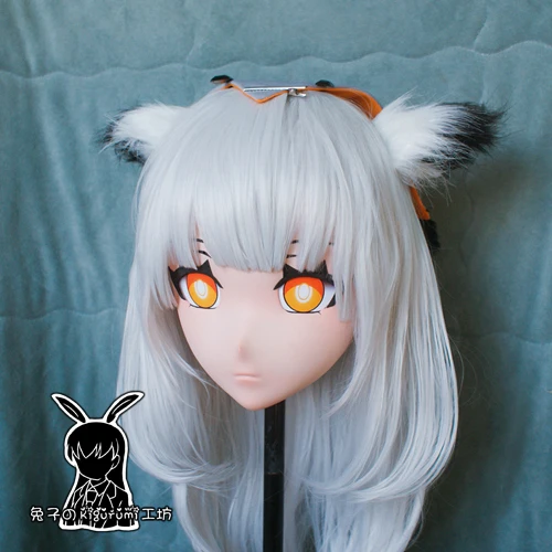 (KM294)Top Quality Handmade Female Resin Cosplay Japanese Role Play Kigurumi Mask Crossdresser Doll Transgender Mask