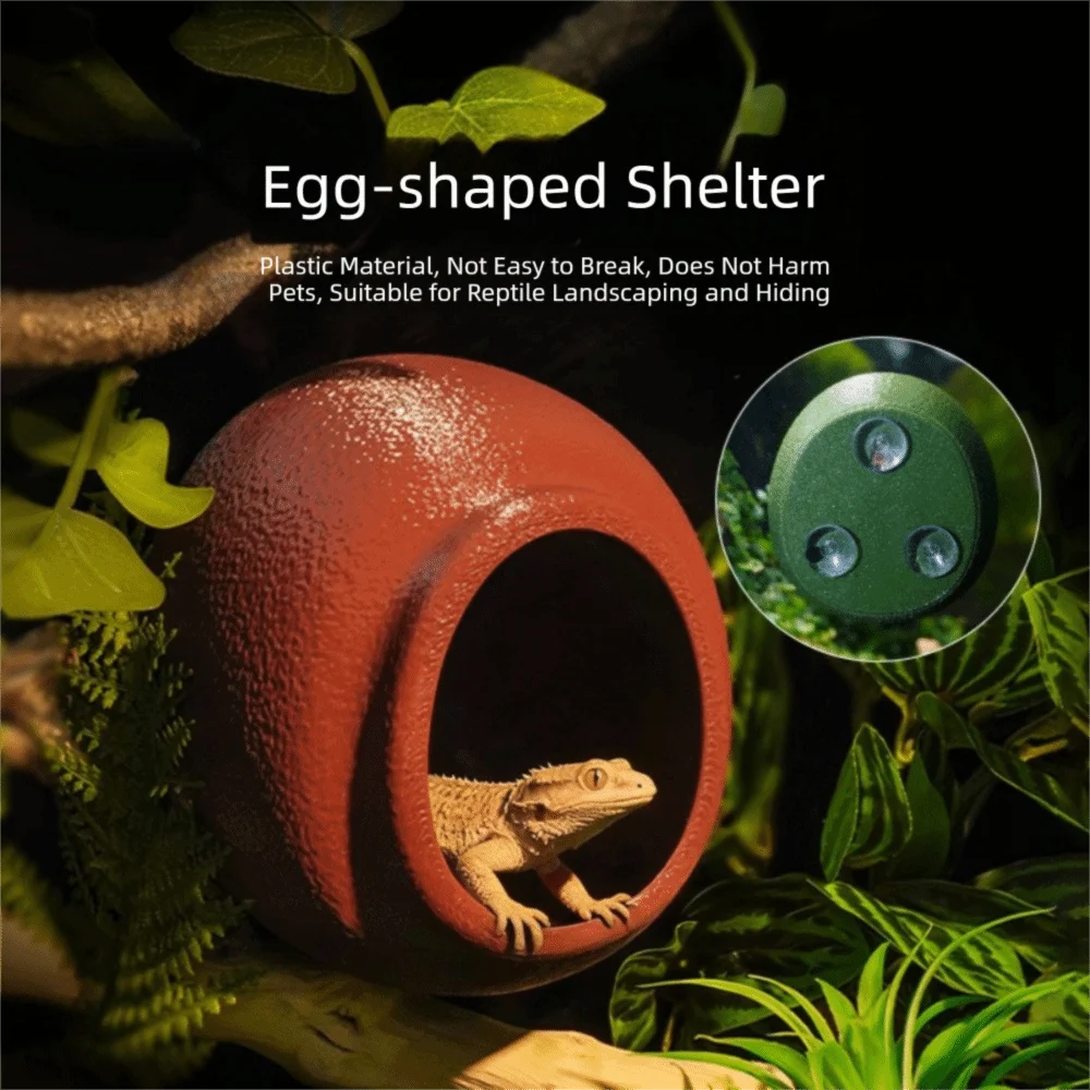 High Quality Wall Mounted Reptile Hideout Suction Cup Multi-size Hiding Cave Versatile Climbing Habitat Terrarium Ornament