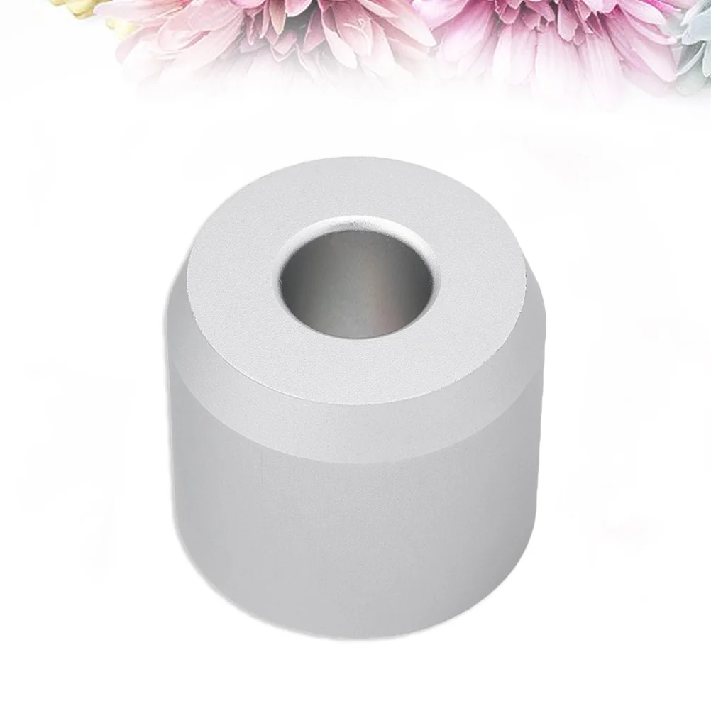 Ronde Zinklegering Scheerapparaat Basis Chroom Kleur Snor Scheermes Borstel Stand Handmatige Scheerkwast Houder Salon Kapper Gereedschap voor Wasruimte