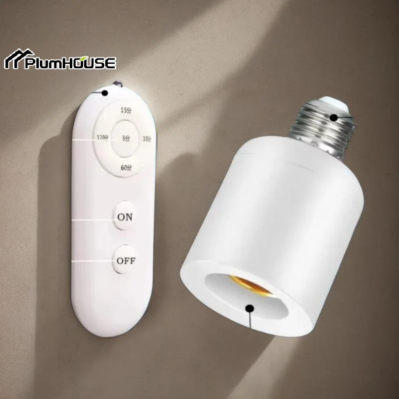

Умный беспроводной таймер E27 для детской комнаты и спальни, набор патронов для домашней лампы 85 В-265 В с дистанционным управлением