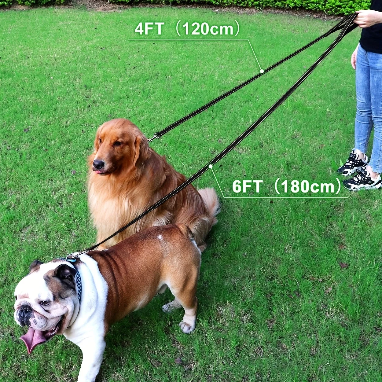 1.2m 1.5m 1.8m Pet Leash with Reflective Long Rope Comfortable Pet Leash Dog Chain Dog Walking Leash Tracking Leash Dog Leash