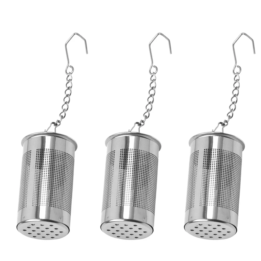 

3pcs Tea Filter Strainer Stainless Steel Mesh Infuser Reusable Easy Clean Loose Leaf Herbs Spices Creative