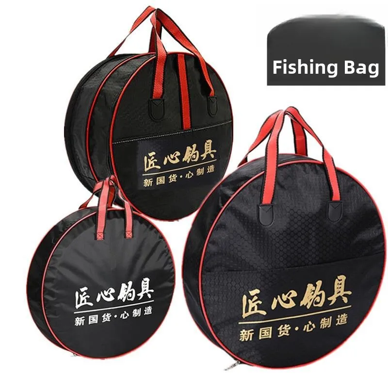 

Double Layer Canvas Fiing Net Bag Wear Resistant Fi Protector Bag ABENIUR Brand Fiing Gear Bag Outdoor Cam Travel Gear