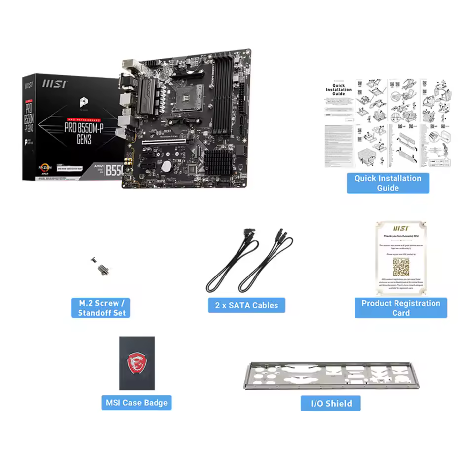 MSI B450M-P Gen3 마더보드