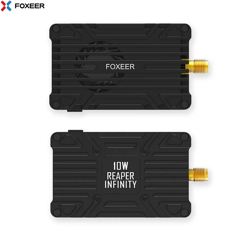 

FOXEER 4.9G-6G Reaper Infinity 5.8G 10W 80CH VTX 2-8S Lipo 400mW/2W/5W/7.5W/10W Switchable Transmitter for Long Range RC FPV