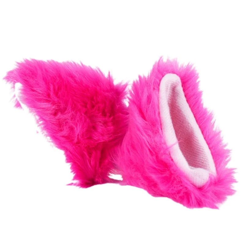 

2Pcs Plush Cat Ears Cute Helmet Accessories For Helmet Ski Helmet Motorcycle Helmet Snowboard Helmet (Helmet Not Included)