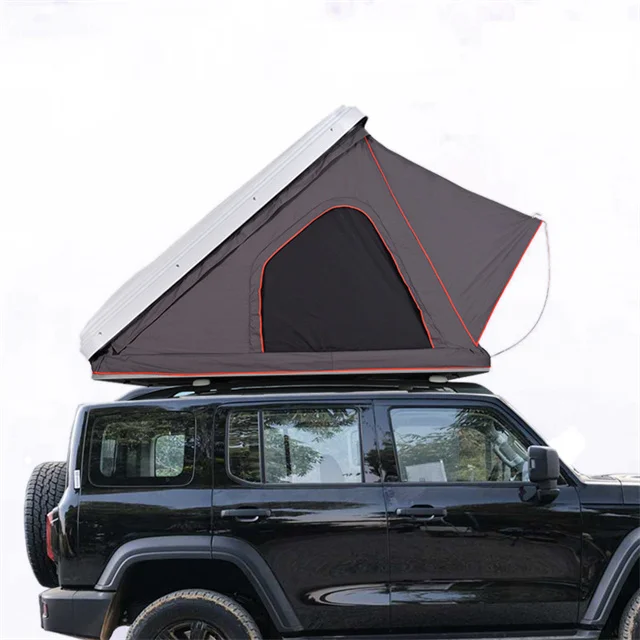 4*4 Camping Outdoor Heavy Duty With Luggage Rack Oem Aluminum Triangle Awnings Hard Shell Campers Car Rooftop Tent