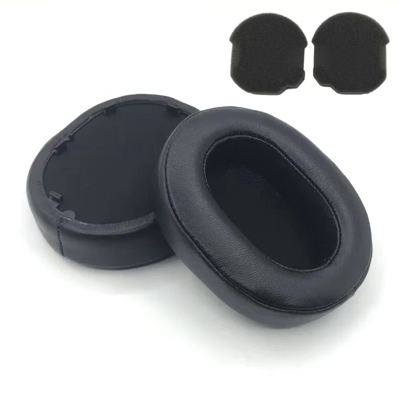 Almohadillas de piel de oveja auténtica para auriculares Sony WH-1000XM5, reemplazo de almohadillas para las orejas, funda protectora para la diadema