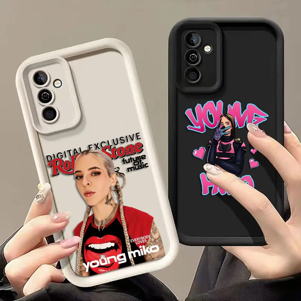 Singer Y-Young M-Miko Phone Case For Xiaomi POCO F8 F7 ULTRAF5 F4 F3 C40 M6 M7 X3 X4 GT X5 X6 X7 PRO TPU Cover Case DIY Shell