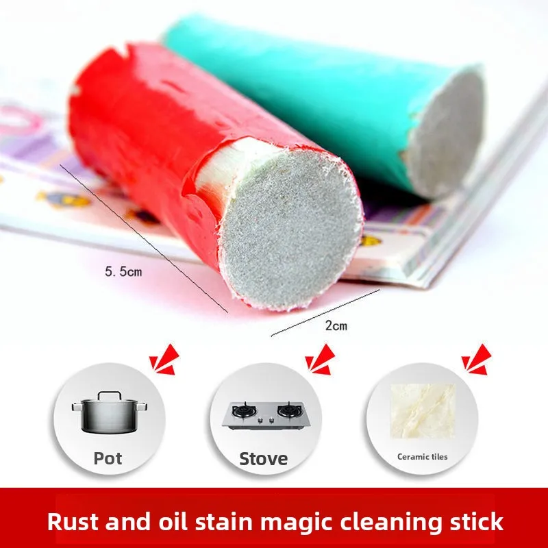 ​​2-Pack Powerful Pot Brush - Stainless Steel Bristle Brush for Stubborn Stains, with Handle, Rust-Proof Dishwashing Tools​​