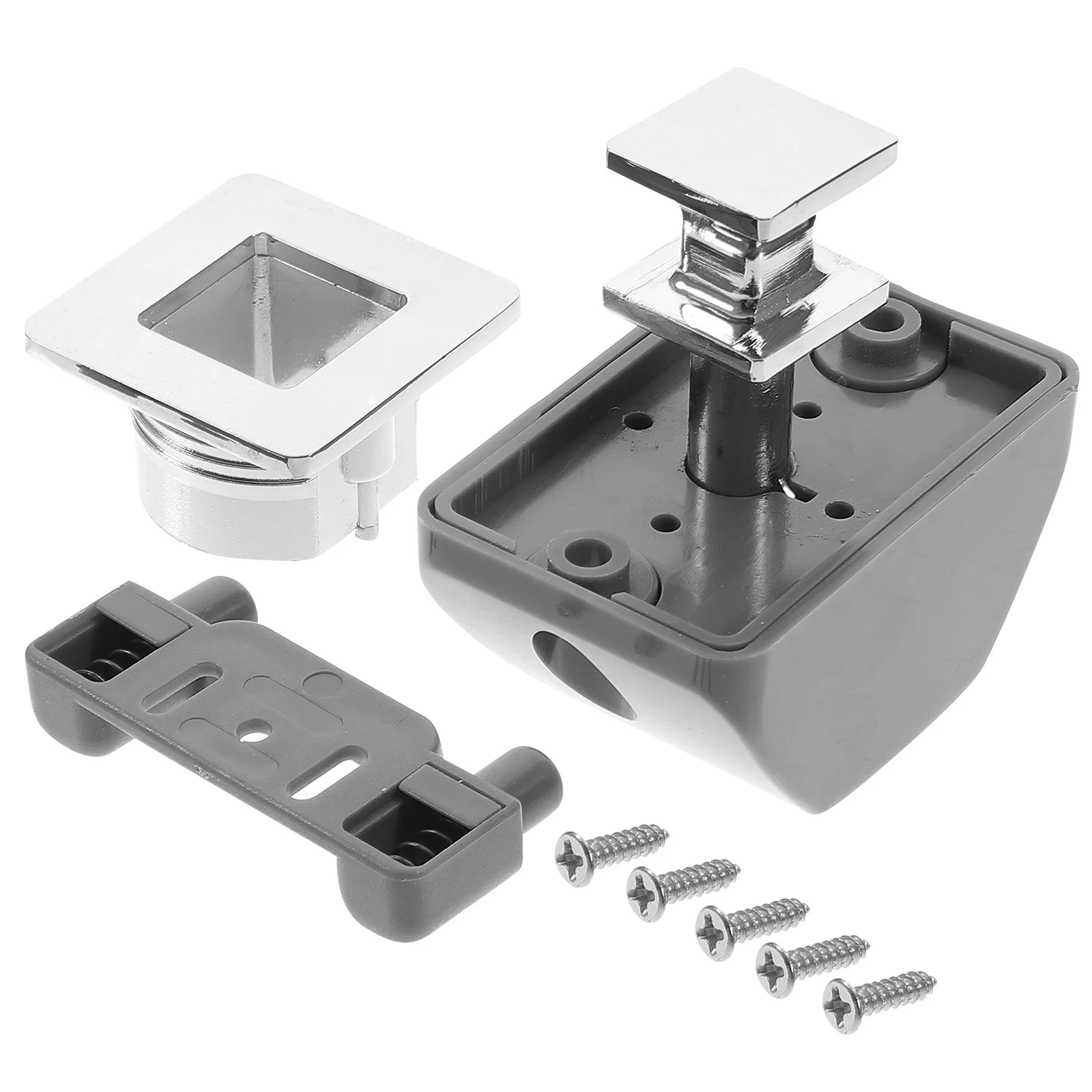 

RV Handle Lock for Drawer Latch Door Locks Push Button Latches Cabinets Cupboard Furniture