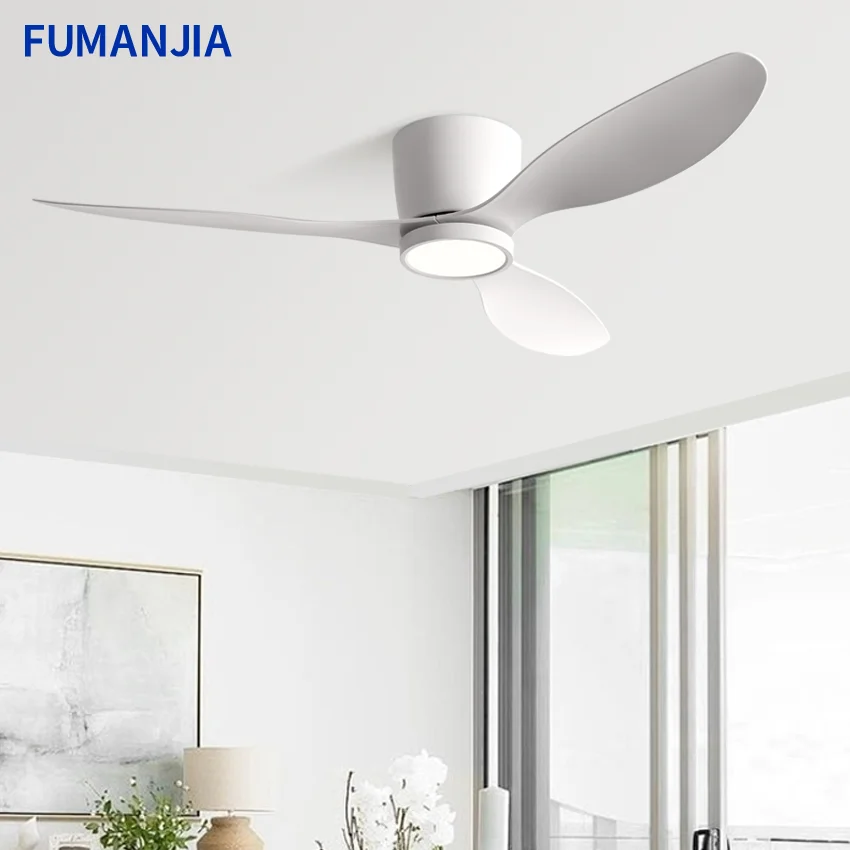 FUMANJIA 36/42/52 Inch Inverter Ceiling Fan with Light, Super - Silent, Ideal for Bedroom, Dining, Living Room & Office with Rem