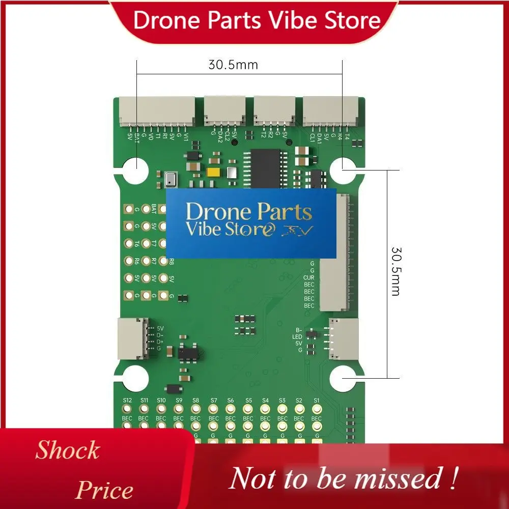 DParts1IFlight BLITZ Wing H743 Flight Control H743 FC With 6A BEC INAV Ardupilot Firmware For Fixed-Wing UAV/FPV Drone