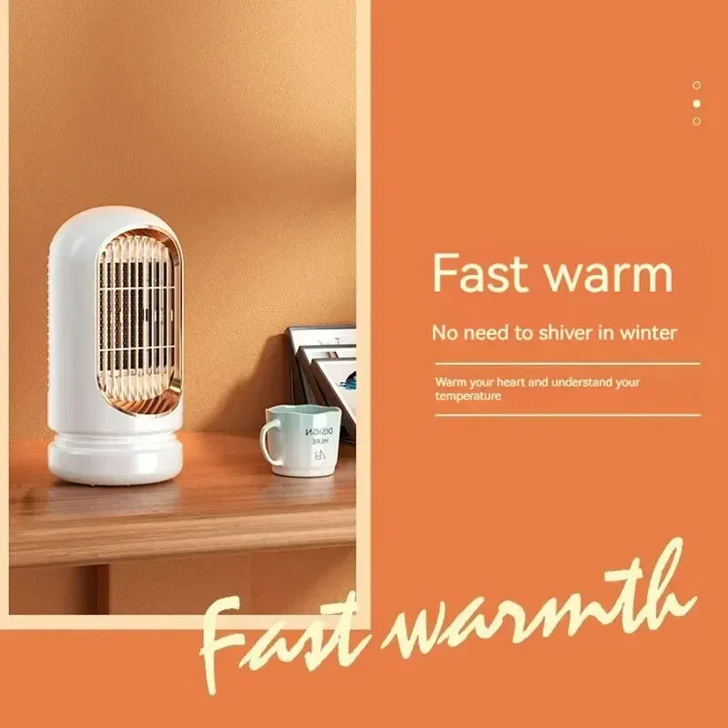 Home Appliances Electric Heating Fan Winter Portable Heater 1200 Watt Desktop Ceramic Heater Home Office Mini Electric Heater