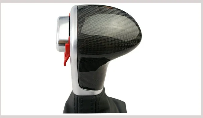 

ЧЕРНАЯ кожаная ручка переключения передач из углеродного волокна для AUDI A6 A3 A4 A5 A6 Q7 Q5 4G1 713 139