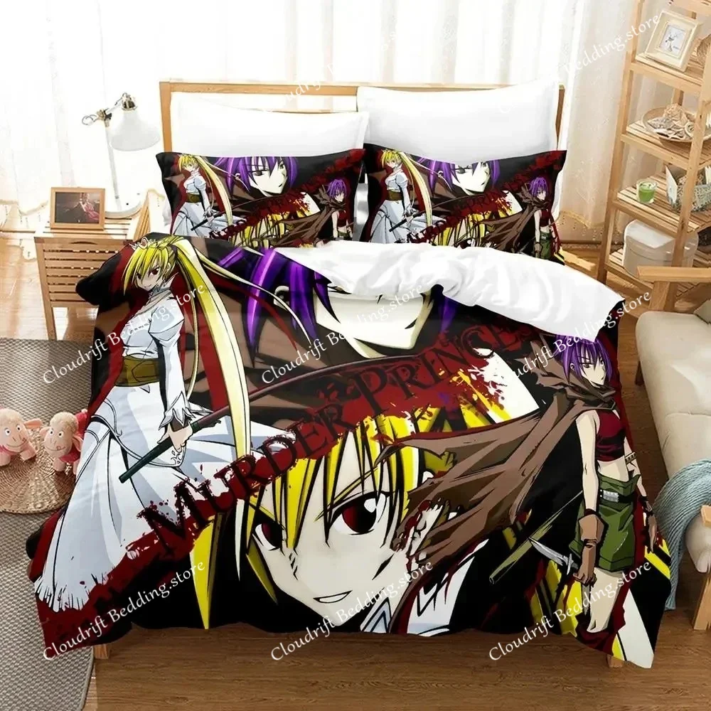2024 Murder Princess Adult Boys Bedding Set Single Twin Full Queen King Size Duvet Cover Sets Anime parure de lit