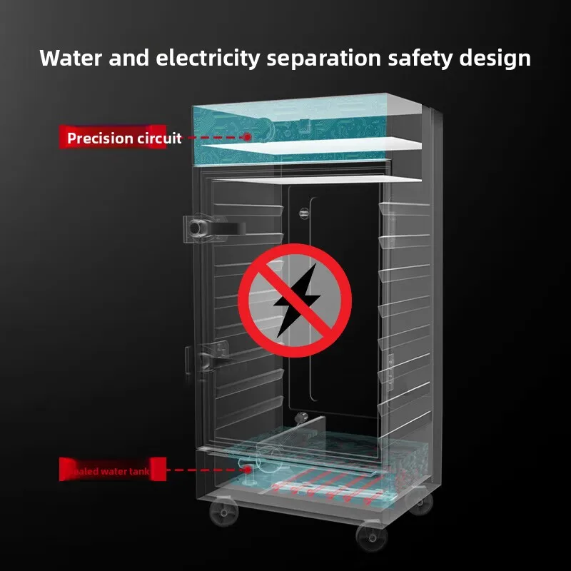 24-Tray Fully Automatic Commercial Steaming Rice Cabinet & Cart Stainless Steel 304 220V/380V Catering Equipment view 5