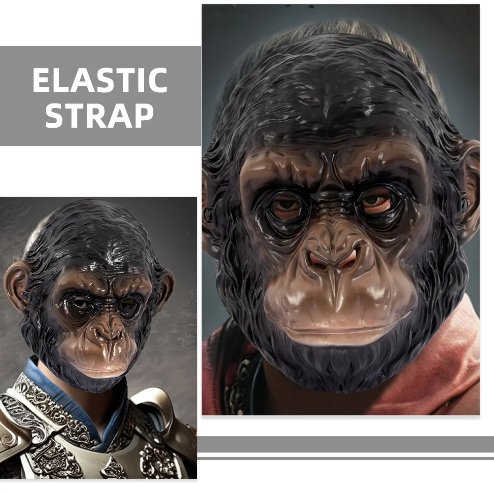 Maschera da gorilla Design realistico di animali spaventosi per feste di cosplay di Halloween, festival, vestire eventi di carnevale all'aperto