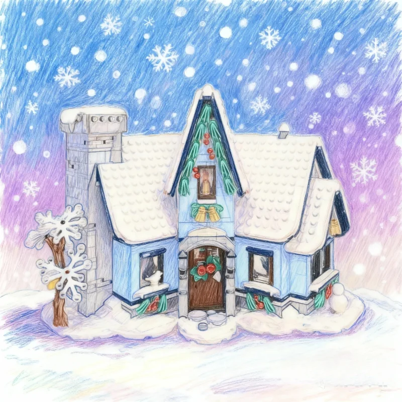 10293 1445PCS Creativo Babbo Natale Arrivo Modello Assemblaggio Building Blocks Giocattolo per Ragazzi e Ragazze Regalo Di Compleanno Di Natale