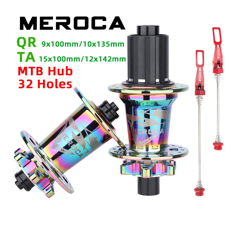 MEROCA Mtb Hubs 32h Aluminum Alloy Disc Brake 5 Sealed Bearing 32 Holes 8 9 10 11 Speed Bicycle Wheel Hub