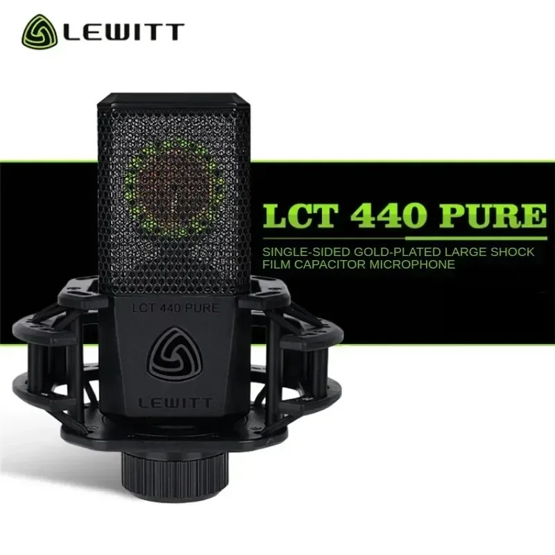 LEWITT LCT 440 Live Broadcast Large Diaphragm Box Condenser Microphone Set Professional Recording and Singing of Host Radio