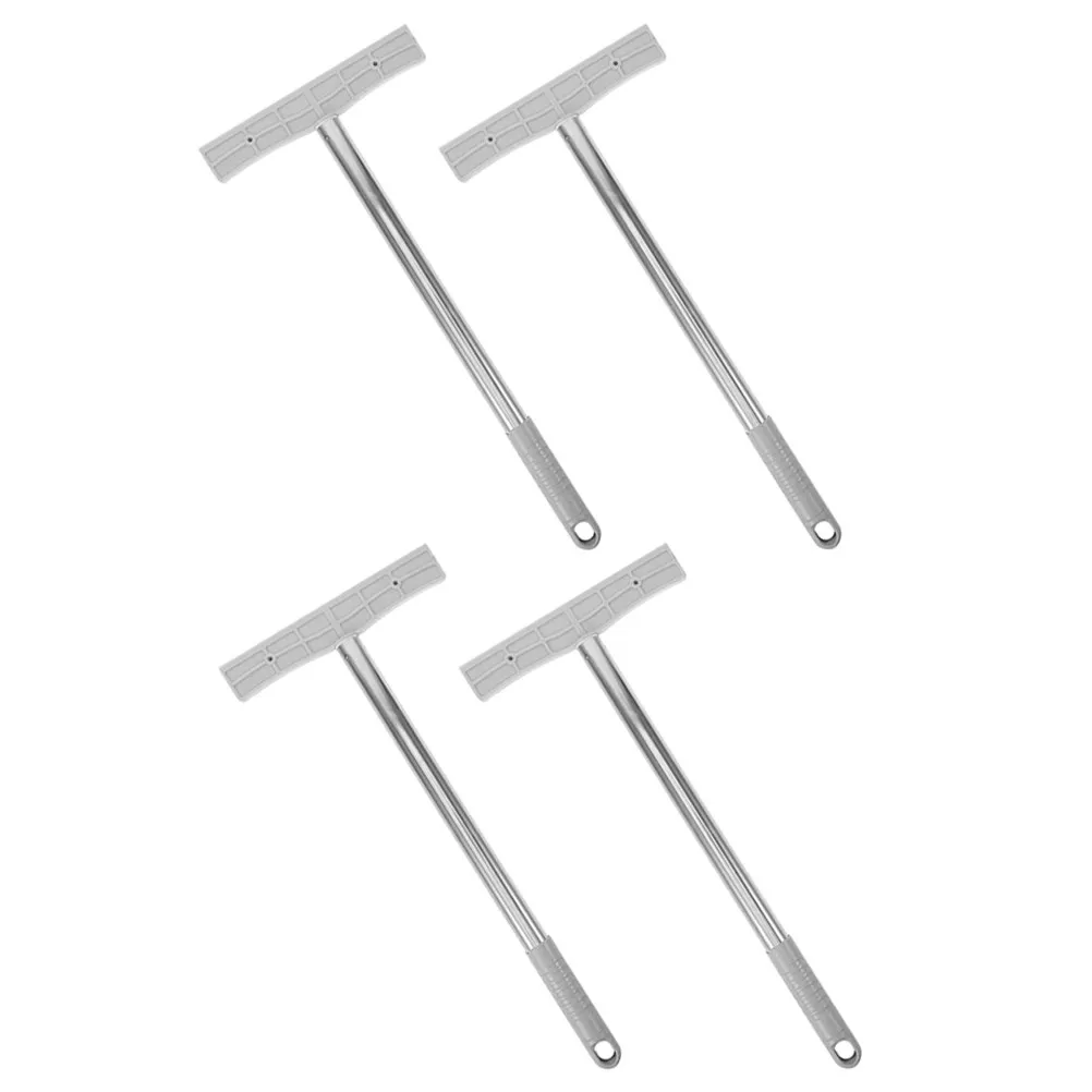 

4Pcs Weatherproof Stainless Steel Sign Rod Multi-Use Handheld Signboard Holder for Welcome Signs Sports Meetings Festivals