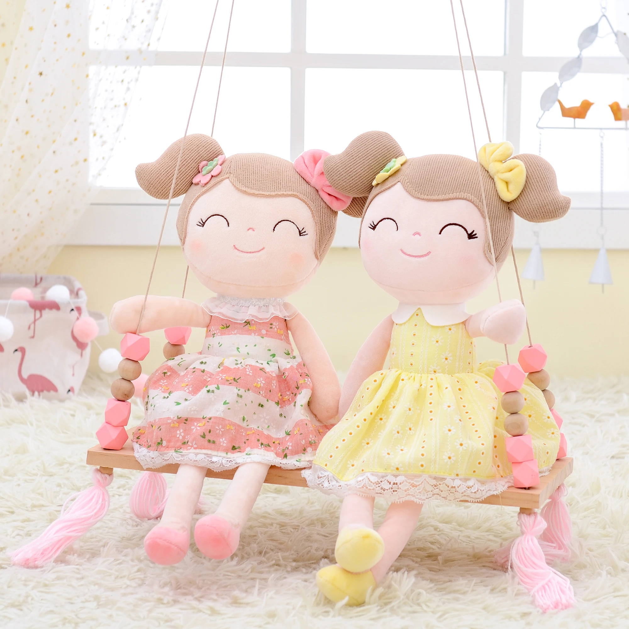 Gloveleya Plush Toys Girl Gifts for Kids Soft Toys Girl‘s Birthday Gift Cute A companion toy for children Spring girl series