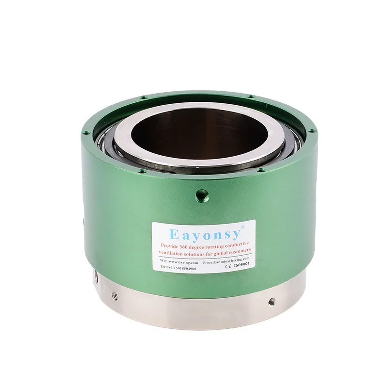 2-Passage Air Rotary Joint with Large 150mm Through-Bore, 360° Swivel, G1/8
