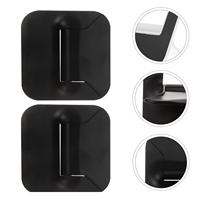 Foldable Laptop Stand Portable Computer Tray Desk Holder Black Abs Travel Adjustable Notebook Rack Ergonomic Design Heat