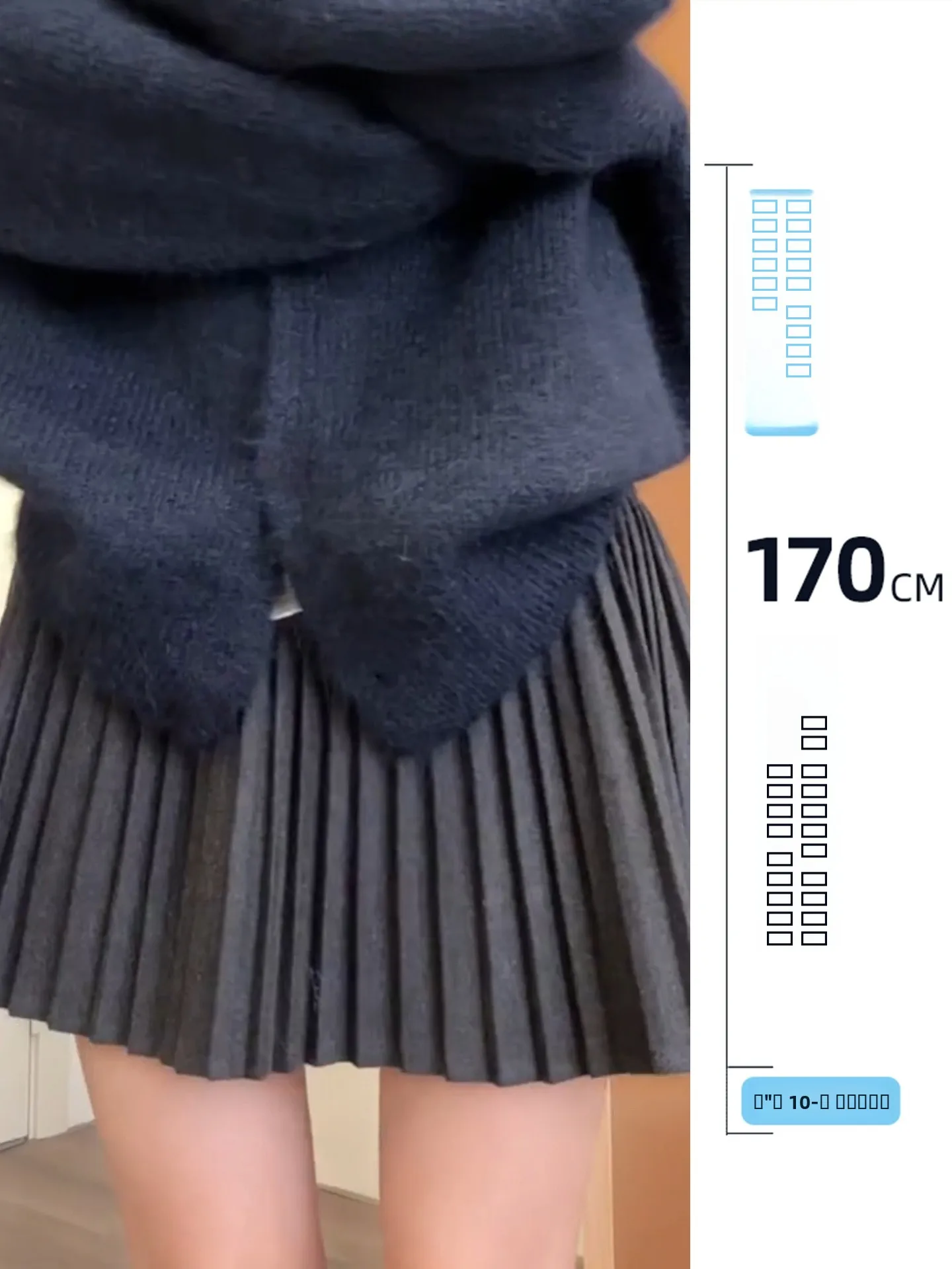 

Длинная шерстяная юбка в клетку с высокой талией для женщин, осенне-зимняя, плиссированная, А-силуэт, не просвечивающая, для офиса, в корейском стиле