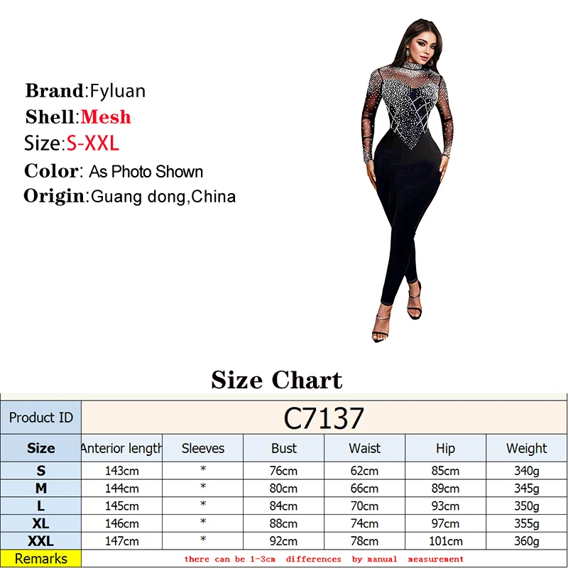 مجموعة شبكية شفافة مرصعة بالألماس بذلة نسائية بأكمام طويلة وسراويل ضيقة مرصعة بأحجار الراين وحفلات الكوكتيل والعطلات #5