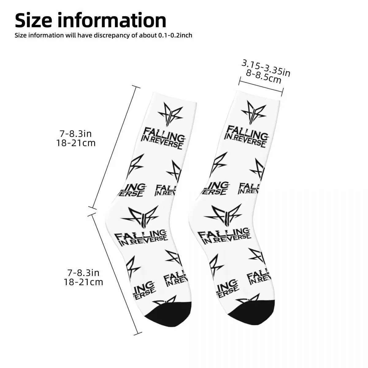 Falling In Reverse Rock Band Metal Music Outfits Men Women Socks Compression Sport Middle Length Socks Soft Birthday Present