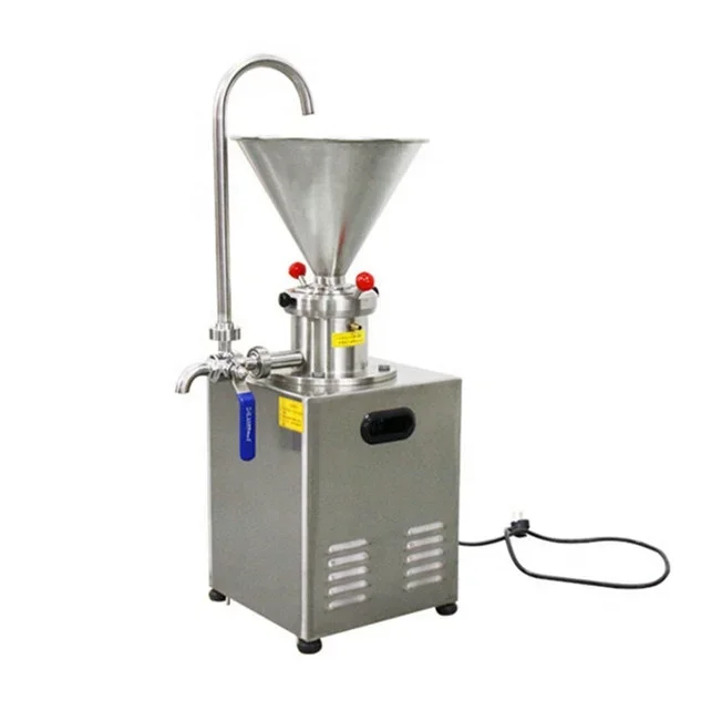 Stainless steel shaft grinding tahini paste colloid grinding milk peanut butter making machine