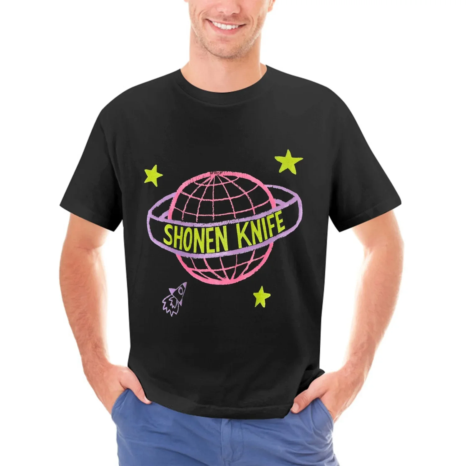 Camiseta Vintage Shonen Knife japonés Pop Punk Neon
