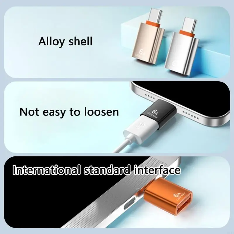 6A USB Naar Type C OTG Adapter USB USB-C Male Naar USB Type-c Vrouwelijke Converter Voor Macbook Xiaomi Samsung USBC OTG Connector