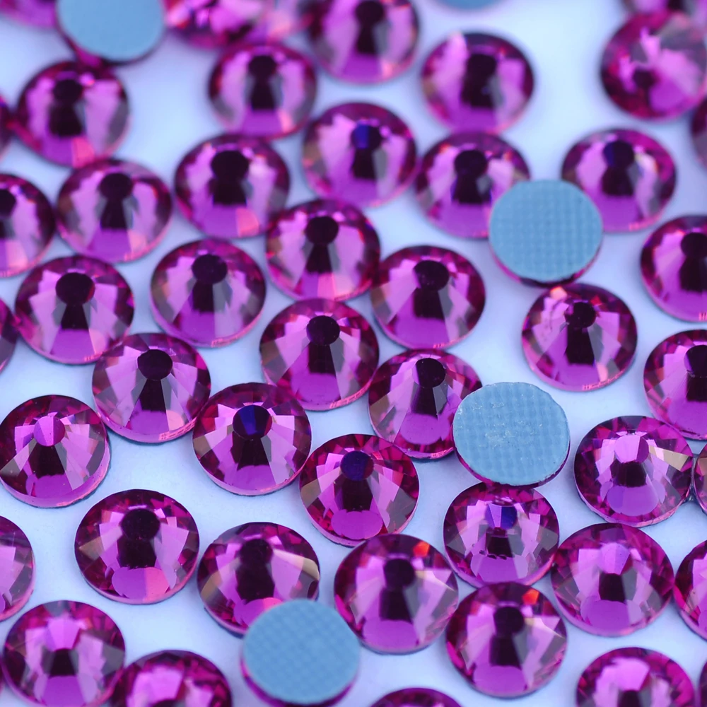 CTPA3bI Fuchsia 2058HF Strass Hotfix Rhinestones zum Aufbügeln, Kristall für Handarbeiten, Kleidung, Nadelarbeit, Dekoration – Detail 3