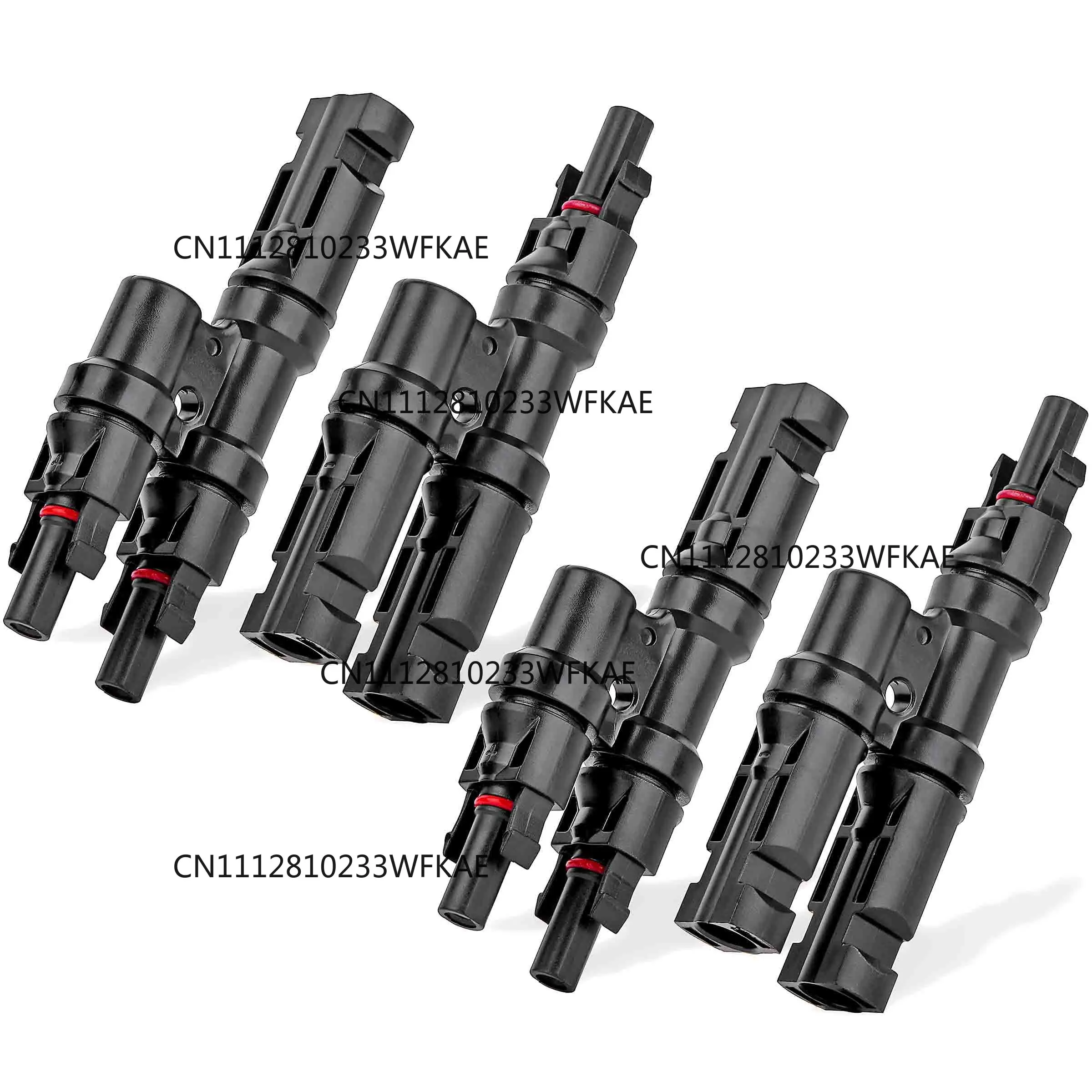 1/2pair High Quality IP67 2 to 1 T Branch Male and Female Solar PV Connectors for DIY MC2.5 4 MC6 Solar Kits System