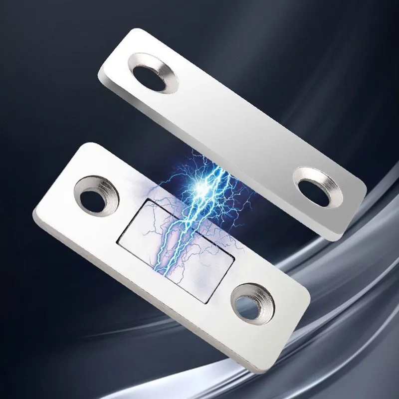 1/20pair Magnetic Door Catch Strong Magnetic Cabinet Catches Invisible Adhesive Drawer Magnet Lock Catch Kitchen Closet Closer