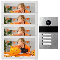 4-wire TMEZON 7 Inch HD1080P Video Door Phone Intercom System with High Definition Wired Doorbell Camera,Support  Unlock