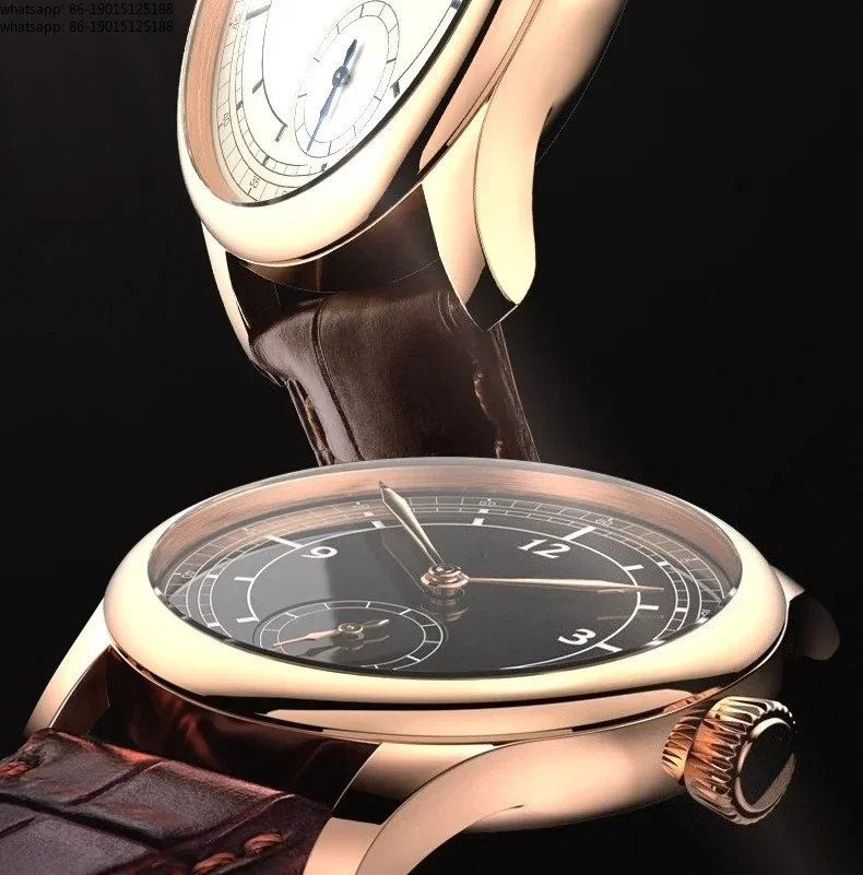 

New 2026 Classical Small Three-pin Watch Male Mechanical Watch Manual Waterproof 37mm Two-pin and Half Small Dial Male Watch