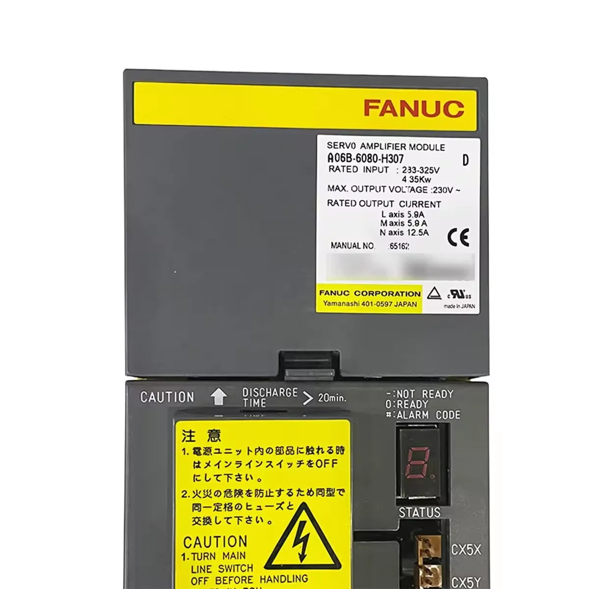 A06B-6080-H307 Fanuc Servo Drive Amplifier Module Test OK A06B 6080 H307