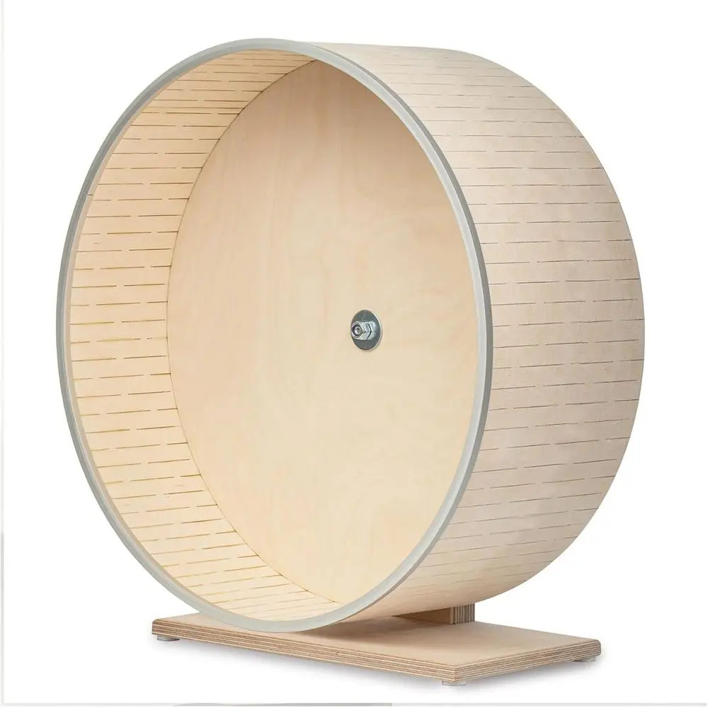 

Очень широкая (15 см) беговая дорожка, двойные шарикоподшипники, нескользящая поверхность, колесо для физических упражнений для домашних животных, 13 дюймов на подставке