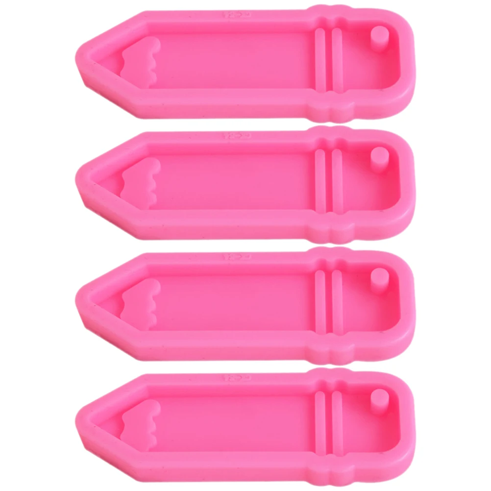 

4pcs Shaped Silicone Mold for Epoxy Resin Jewelry Keychain Pendant Crafts Nonstick Flexible Nonstick Silicone Mold Casting